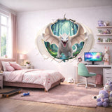 White Dragon Wall Decal | 3D Wall Mural