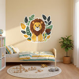 Friendly Lion Wall Decal | Safari Nursery Decor