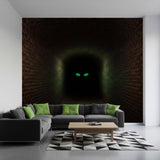 3D Mystery Tunnel Wall Decal | Dark Brick Hallway Mural
