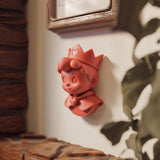 3D Printed Cute Prince Wall Decor | Anime Style Sculptural Wall Art with Crown | Kawaii Fantasy Decor for Nursery, Bedroom or Gift