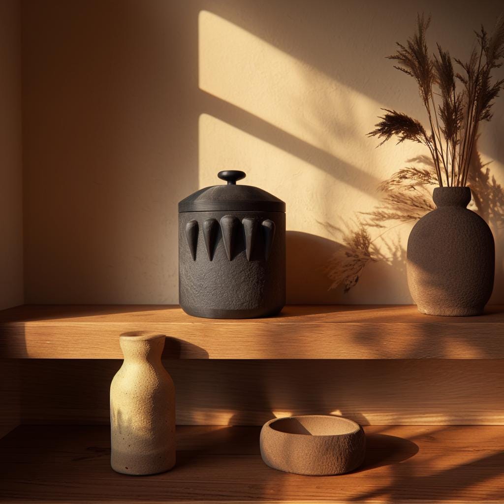 3D Printed Dark Fantasy Pet Urn | Horror-Inspired Cremation Urn with Fang Details | Gothic Memorial Decor for Pet Remembrance