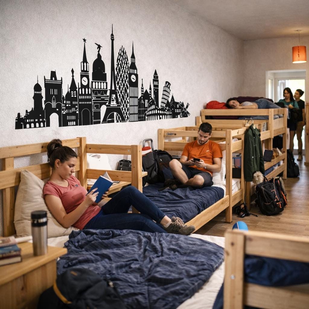 Europe Skyline Decal | Iconic Landmark Art | Travel Wall Decor | Eiffel Tower Big Ben | Colosseum Wall Mural | World Traveler Gift