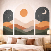Product view of Boho Mountain Decal.