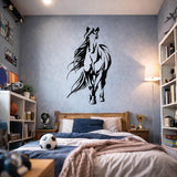 Minimalist Horse Decal | Full Body Line Art | Modern Equestrian Decor | Horse Silhouette Mural | Minimalist Animal Sticker | Horse Wall Art