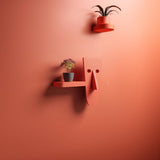 Playful Modern Character Wall Shelf Decor | 3D Printed Sculptural Face Shelf | Minimal Accent Shelf for Creative and Contemporary Interiors
