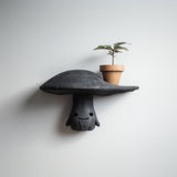 Cute Mushroom Wall Shelf Decor | 3D Printed Fantasy Character Shelf | Playful Dark Kawaii Accent for Modern and Alternative Interiors