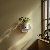 Minimal Dog Wall Planter Shelf | 3D Printed Cute Animal Hanging Pot | Modern Kawaii Wall Decor for Nursery, Kids Room and Playful Interiors