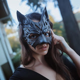 Werewolf Masquerade Mask | 3D Printed Wolf Mask for Women | Gothic Costume Mask