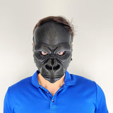 Realistic Gorilla Face Mask | 3D Printed Animal Mask | Black Costume Mask