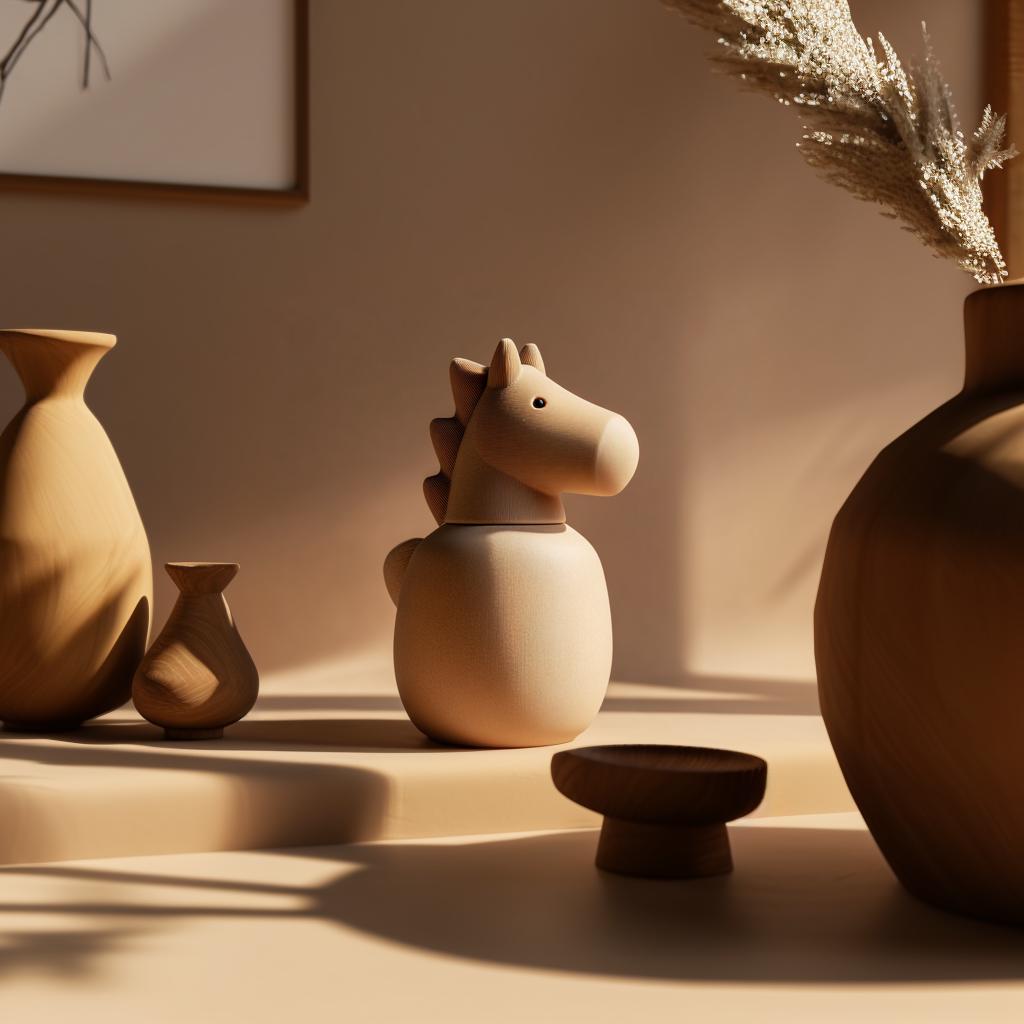 Horse Pet Ashes Urn | 3D Printed Modern Memorial Keepsake for Any Pet | Neutral Minimal Home Decor, Cremation Keepsake, Sympathy Gift