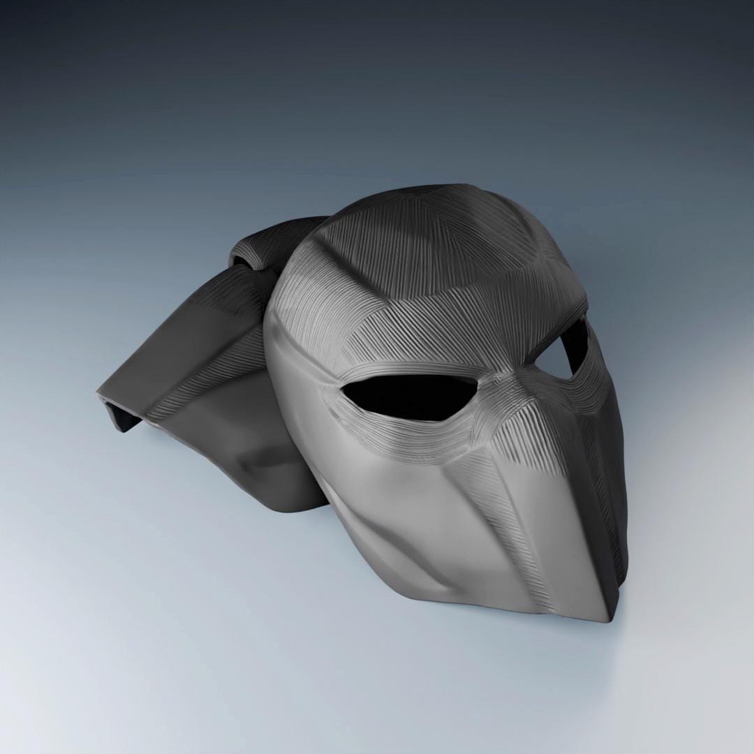 Futuristic Tactical Face Mask | Black 3D Printed Mask | Cosplay Helmet