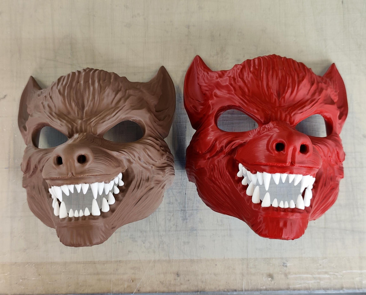 Werewolf Cosplay Mask | 3D Printed Horror Mask | Halloween Costume Mask