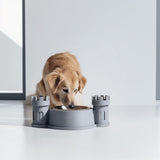 Castle Pet Bowl Holder Stand | 3D Printed Fantasy Turret Feeder Frame for Cats & Dogs | Raised Feeding Station Home Decor, Medieval Pet Gift