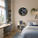 Space Porthole Wall Vinyl Decal | 3D Galaxy Planets Window Sticker | Sci Fi Spaceship Wall Art | Kids Room Teen Bedroom Decor