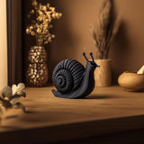 Snail Sculpture Shelf Decor | 3D Printed Spiral Animal Figurine for Modern Home Display, Desk Accent and Cozy Bookshelf Decor Art Gift Set