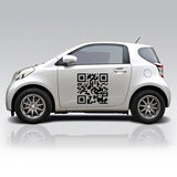 Custom Qr Code Sticker - Personalized Design Scan Wall Business Vinyl Waterproof Decal