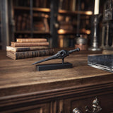 Raven Skull Magic Wand with Stand | 3D Printed Fantasy Wizard Wand Prop for Cosplay | Gothic Collector Display Accessory for Adult Fans