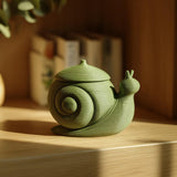 Snail Memorial Urn with Lid | 3D Printed Keepsake Ash Container for Pet Remembrance Shelf Decor and Modern Home Display