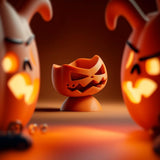 Jack O Lantern Jewelry Organizer | Pumpkin Ring Holder | Halloween Trinket Dish | 3D Printed Jewelry Tray | Spooky Vanity Dresser Decor