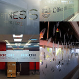 Custom Frosted Vinyl Sticker - Personalized Glass Window Removable Matte Etched Decals