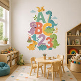 Dinosaur ABC 123 Wall Art Print | Kids Learning Poster | Cute Dinosaur Nursery Decor | Preschool Classroom Decor | Playroom Decor | Dino Art