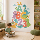 Dinosaur ABC 123 Wall Art Print | Kids Learning Poster | Cute Dinosaur Nursery Decor | Preschool Classroom Decor | Playroom Decor | Dino Art