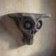 3D Printed Alien Skull Wall Shelf | Sci-Fi Horror Floating Ledge | Dark Fantasy Extraterrestrial Decor for Gaming Rooms and Modern Interiors