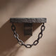 3D Printed Gothic Chain Wall Shelf | Dark Fantasy Ledge with Hanging Chain | Dungeon Style Home Decor for Entryway Shelf Accent Wall Decor