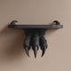 3D Printed Monster Claw Wall Shelf | Dark Fantasy Floating Ledge with Beast Talons | Horror Decor for Gothic Bedroom, Gaming Room or Altar