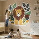 Friendly Lion Wall Decal | Safari Nursery Decor