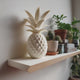 Geometric Pineapple Memorial Urn | 3D Printed Keepsake Ash Container | Modern Home Decor for Pet Remembrance Display Shelf Accent
