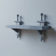 3D Printed Fantasy Sword Wall Shelf | Minimal Floating Ledge with Stylized Blade Supports | Modern Gaming Room and Medieval Decor Accent